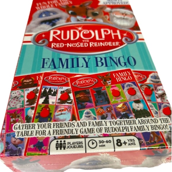 Rudolph The Red Nosed Reindeer Family Bingo Game New Sealed Box - Picture 3 of 9